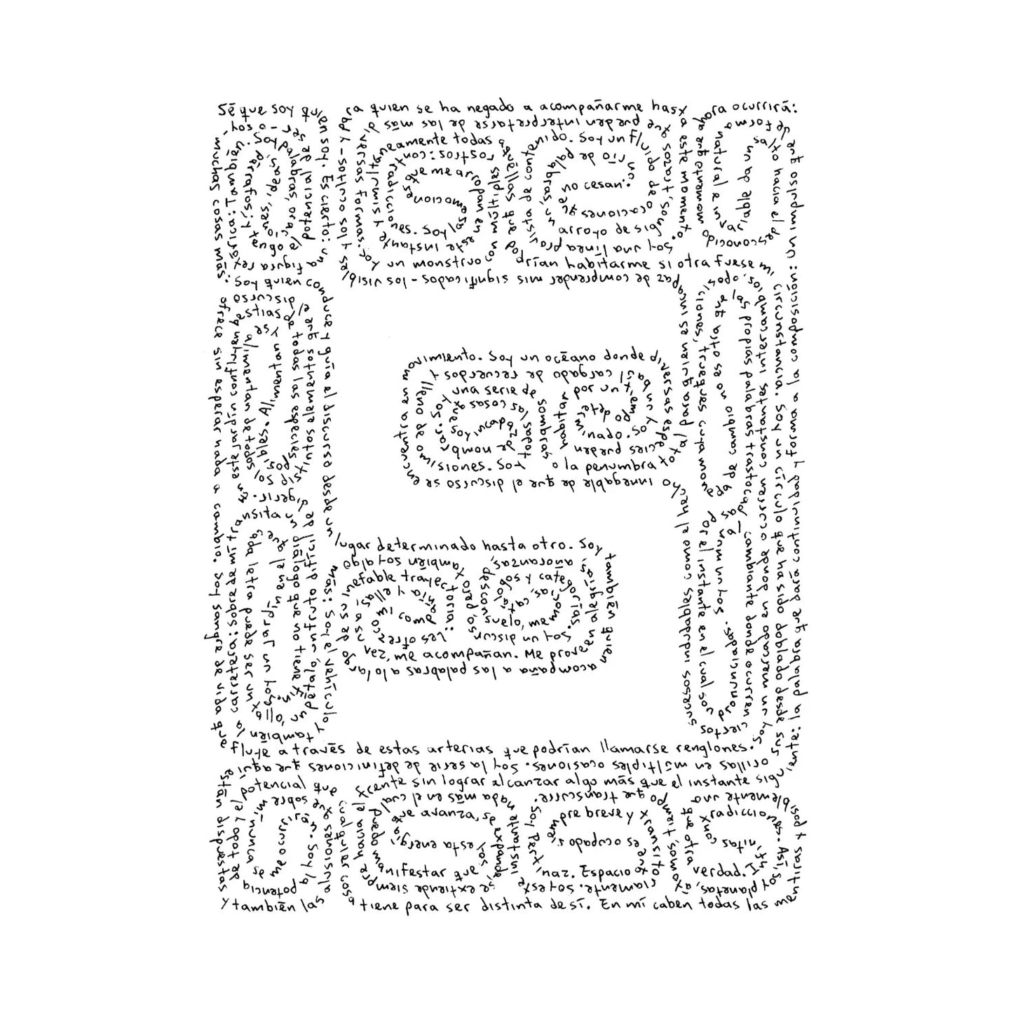 Texto PERTINAZ Enmarcado en tamaño carta