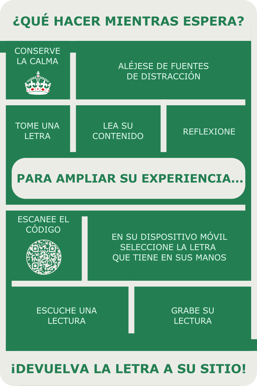 ZONA DE ESPERA - Letrero de señalética - Pieza de Arte