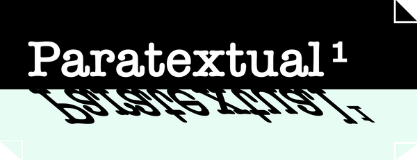 Paratextual¹ | ¹Literatura Circundante