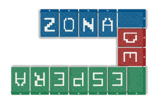 ZONA DE ESPERA - Letrero de señalética - Pieza de Arte
